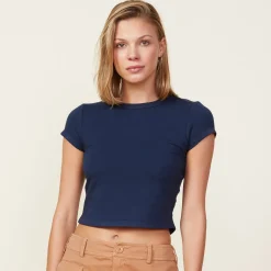 MONROW Fleece Mini Crew BLUEBLACK Fashion